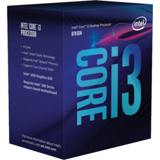 Процессор Intel Core i3-8300, 3.7ГГц, 4-ядерный, L3 8МБ, LGA1151v2, BOX