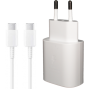 Сетевое зарядное устройство Samsung EP-TA800XWEGRU 3A, с кабелем USB Type C QC\Power Delivery, белое