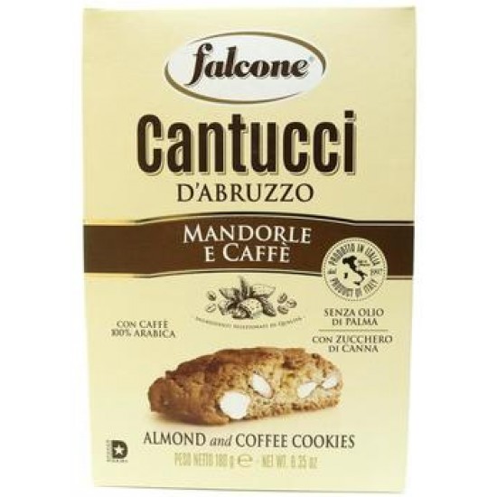 Печенье Falcone Cantuccini с миндалем и кофе, 180 г