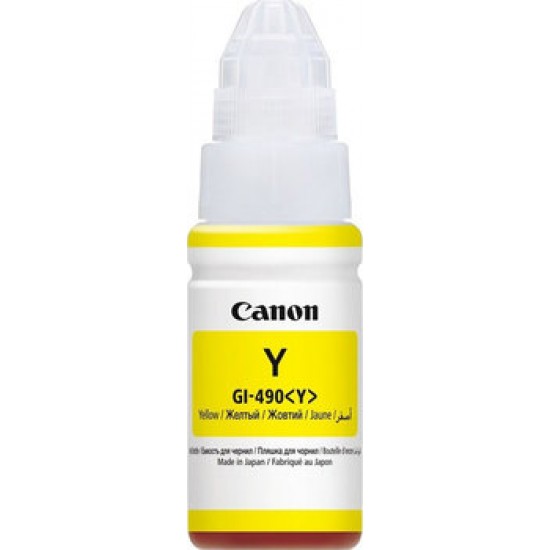 Чернила Canon GI-490 Y Yellow для Pixma G1400/G2400/G3400