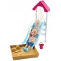 Mattel Barbie Игра с малышом FXG94 (мальчик блондин с горкой)