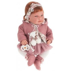 Кукла Munecas Antonio Juan Саманта в розовом, 40 см 3370P