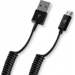 Кабель USB-MicroUSB 1.5m витой черный Deppa (72123)