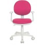 Кресло Бюрократ Ch-W356AXSN 15-55 белый пластик ткань розовая 15-55