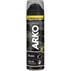Гель для бритья и умывания Black 2 в 1 Arko, 200 мл.