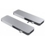 Адаптер HyperDrive Solo GN21D USB-C + miniJack 3.5 мм to USB-C + 2xUSB3.0 + CardReader SD/microSD + HDMI + miniJack 3.5 мм Silver