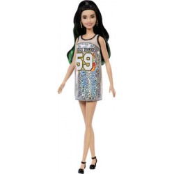 Кукла Mattel Barbie Игра с модой FBR37 (брюнетка в блестящем платье Los Angeles 59)