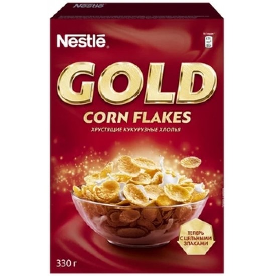 Готовый завтрак Nestle Gold corn flakes 330 гр
