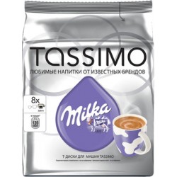 Капсулы для кофемашин Tassimo MILKA какао 8шт