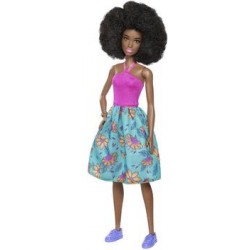 Кукла Mattel Barbie Игра с модой FBR37 (африканка, розовая кофточка)