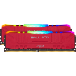 Модуль памяти DIMM 16Gb 2х8Gb DDR4 PC25600 3200MHz Crucial Ballistix RGB Red (BL2K8G32C16U4RL)