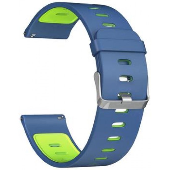 Ремень для умных часов Силиконовый ремешок для умных часов Lyambda Adhara 22 mm Blue/Green
