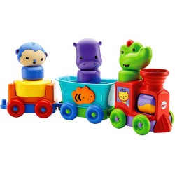 Развивающая игрушка Mattel Fisher-Price Обучающий поезд 'Друзья-животные' DMC44