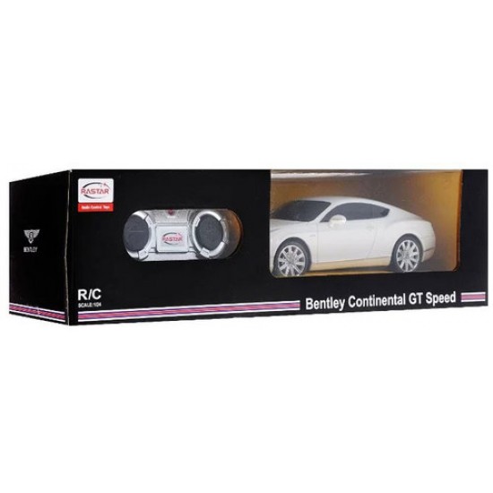 Радиоуправляемая машинка Rastar 1:24 Bentley Continental GT speed 27 МГц 48600W (белый)