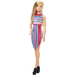 Кукла Mattel Barbie Игра с модой FBR37/DYY98 (блондинка, платье в разноцветную полоску) (68)
