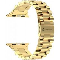 Ремень для умных часов Стальной ремешок для умных часов Lyambda Keid для Apple Watch 42/44 mm Gold