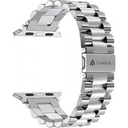 Ремень для умных часов Стальной ремешок для умных часов Lyambda Keid для Apple Watch 38/40 mm Silver