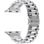Ремень для умных часов Стальной ремешок для умных часов Lyambda Keid для Apple Watch 38/40 mm Silver