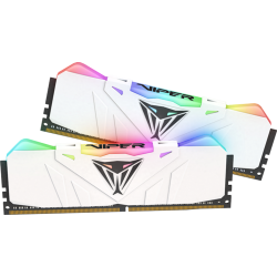Модуль памяти DIMM 16Gb 2х8Gb DDR4 PC25600 3200MHz Patriot Viper RGB LED Series White (PVR416G320C6KW)