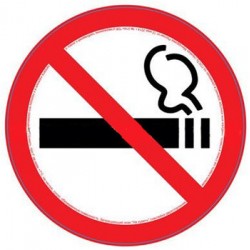 Наклейка 'Не курить' двухсторонняя, 20 см