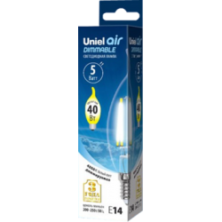Uniel Air LED-CW35-5W/NW/E14/CL/DIM GLA01TR UL-00002865