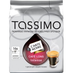 Капсулы для кофемашин Tassimo Carte Noire Cafe Long Intense 16шт