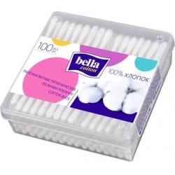 Ватные палочки Bella Cotton гигиенические, контейнер, 100 шт/уп.
