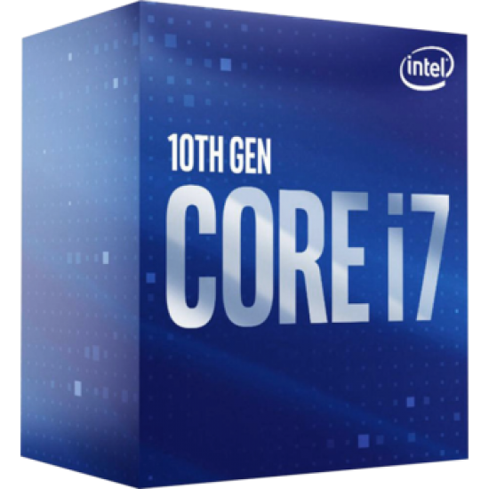 Процессор Intel Core i7-10700, 2.9ГГц, (Turbo 4.8ГГц), 8-ядерный, L3 16МБ, LGA1200, BOX