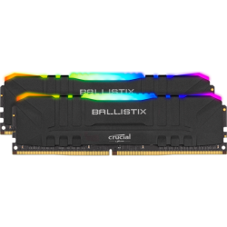 Модуль памяти DIMM 16Gb 2х8Gb DDR4 PC28800 3600MHz Crucial Ballistix RGB Black (BL2K8G36C16U4BL)