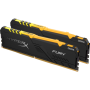 Модуль памяти DIMM 16Gb 2х8Gb DDR4 PC19200 2400MHz Kingston HyperX Fury RGB Series XMP (HX424C15FB3AK2/16)