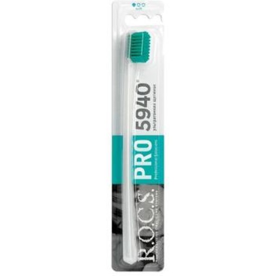 Зубная щётка ROCS Pro, мягкая (зеленая)