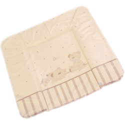 Накладка на комод Глобэкс с рисунком 820х720 мм 4207/1 (бежевый, кант с полосками, мишки)