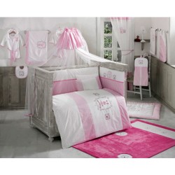 Комплект в кроватку Kidboo Rabbitto 6 предметов (Pink)