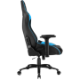 Кресло для геймера Sharkoon Elbrus 3 чёрно-синее (синтетическая кожа, регулируемый угол наклона, механизм качания)