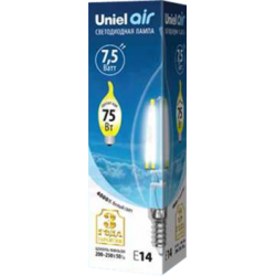 Uniel Air LED-CW35-7,5W/NW/E14/CL GLA01TR UL-00003296