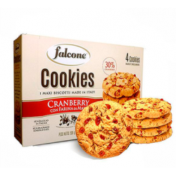 Печенье Falcone Cookies с клюквой и кукурузной мукой, 200 г