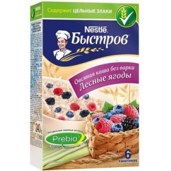 Nestle Каша Быстров овсяная ассорти лесных ягод 240 гр
