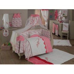 Комплект в кроватку Kidboo Bello Fiore 6 предметов (Pink)