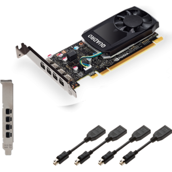 Видеокарта PNY NVIDIA Quadro P1000 (VCQP1000BLK-1) 4GB 4xMiniDP