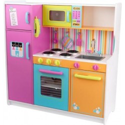 Большая детская игровая кухня KidKraft 'Делюкс' (Deluxe Big & Bright Kitchen) 53100_KE