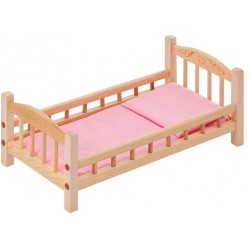 Кроватка для кукол Paremo Классическая, розовый текстиль PFD116