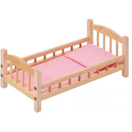 Кроватка для кукол Paremo Классическая, розовый текстиль PFD116