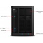Сетевое хранилище NAS WD Cloud Pro PR2100 8 TB (WDBVND0080JBK)