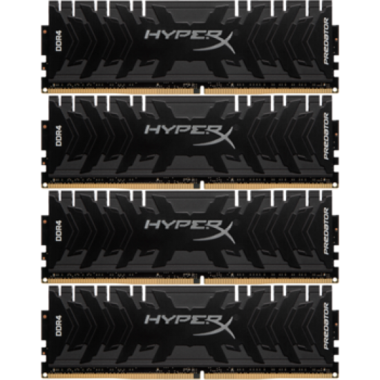 Модуль памяти DIMM 32Gb 4х8Gb DDR4 PC25600 3200MHz Kingston HyperX Predator Series XMP (HX432C16PB3K4/32)