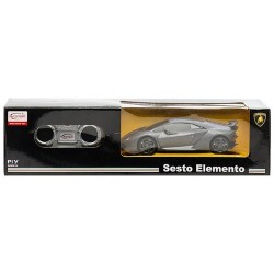 Радиоуправляемая машинка Rastar 1:24 Lamborghini Sesto 48200 (серебряный, красные элементы)