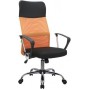 Кресло Рива RCH 8074 Чёрная ткань/Оранжевая сетка (DW-05)