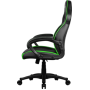 Кресло для геймера Aerocool AC60C AIR-BG , черно-зеленое, до 150кг, ШxГxВ : 65x74x113/120 см, газлифт 80 мм, механизм 'бабочка'