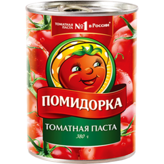 Паста Помидорка томатная, жестяная банка 380 г