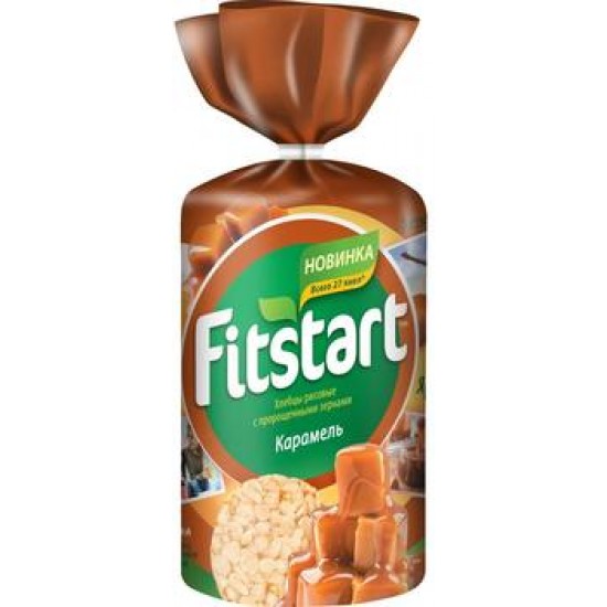 Хлебцы Fitstart рисовые Карамель, 100 г