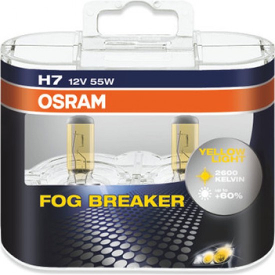 Автомобильная лампа H7 55W Fog Breaker 2 шт. OSRAM